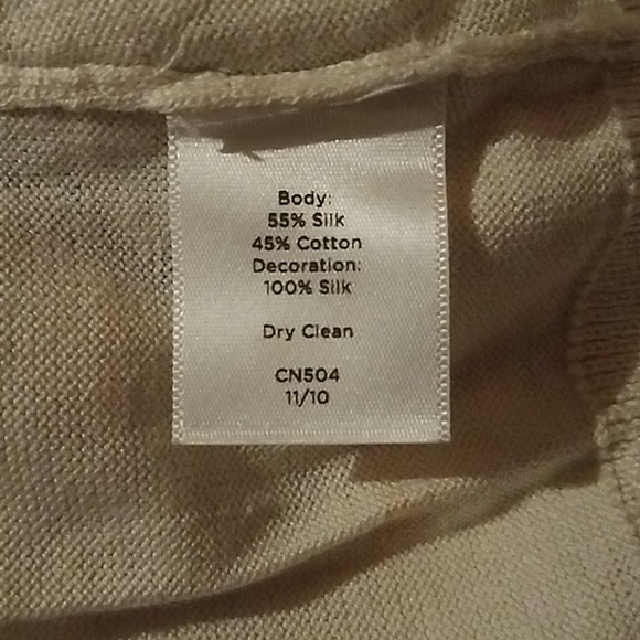 NWT Talbot's Woman X Button Up Cream Sweater - Picture 5 of 5